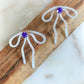 Coquette Bow: Hand-formed aluminum wire earring jackets