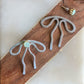 Coquette Bow: Hand-formed aluminum wire earring jackets