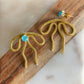 Coquette Bow: Hand-formed aluminum wire earring jackets