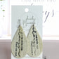 Aletheia- White Sand- Drop Earring- Matthew 28:20