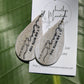Aletheia- White Sand- Drop Earring- Matthew 28:20