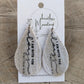 Aletheia- White Sand- Drop Earring- Matthew 28:20